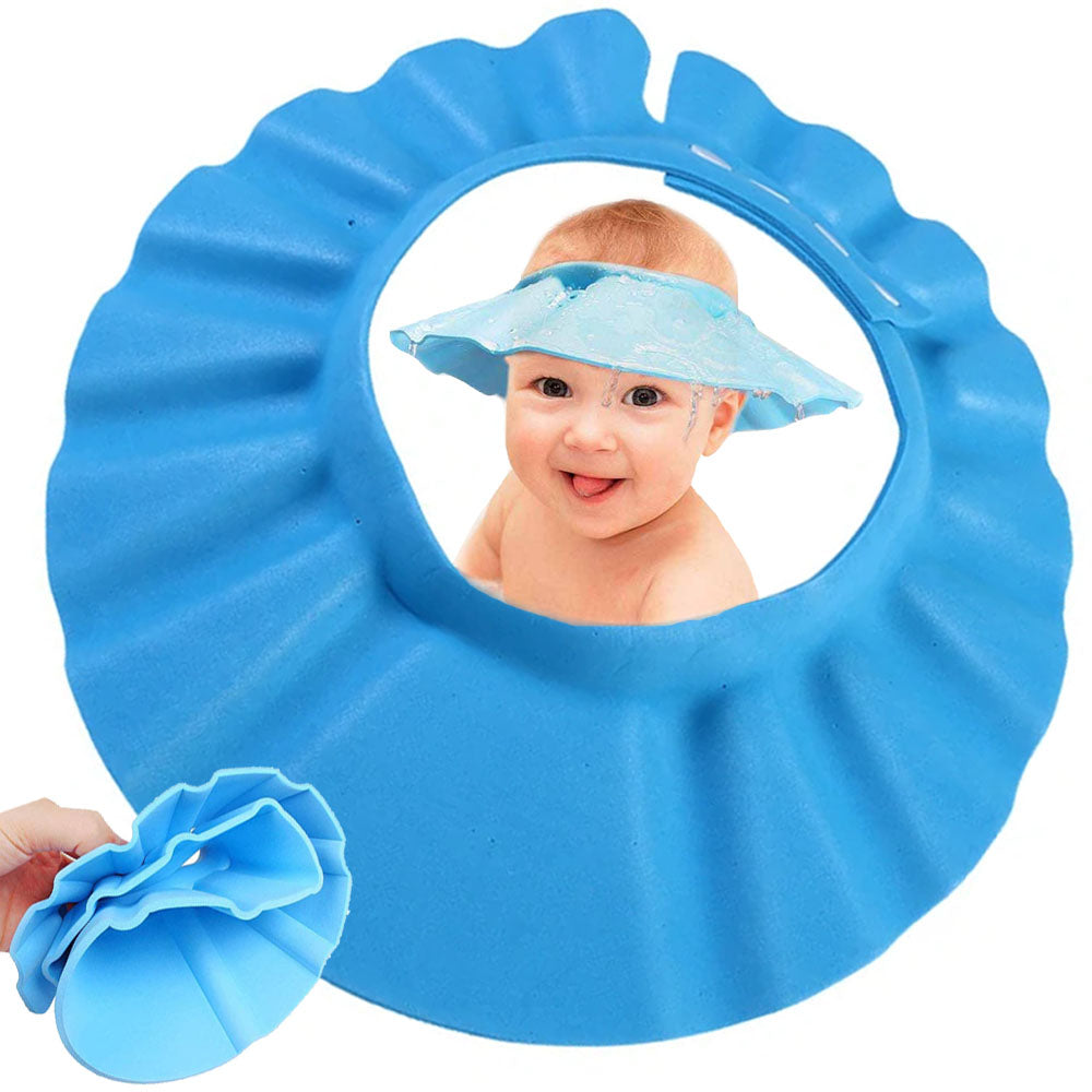 Palarie de baie, Zola®, impotriva samponului, reglabila, albastra Palarie de baie, Zola®, impotriva samponului, reglabila, albastra